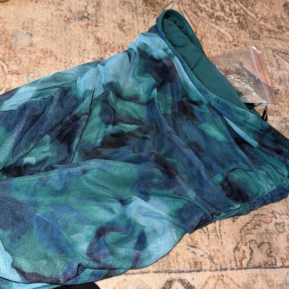 Maxi Bodycon Dresses Strapless Tube Top Printed Long Slit Dress - Picture 7 of 8